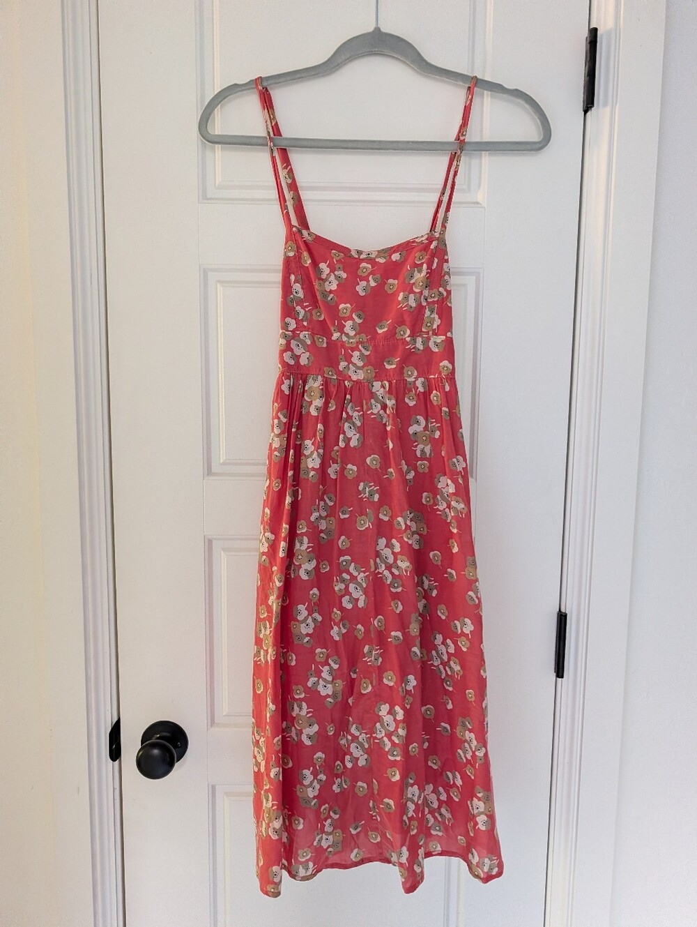 GAP Coral Floral Spaghetti-Strap Sundress